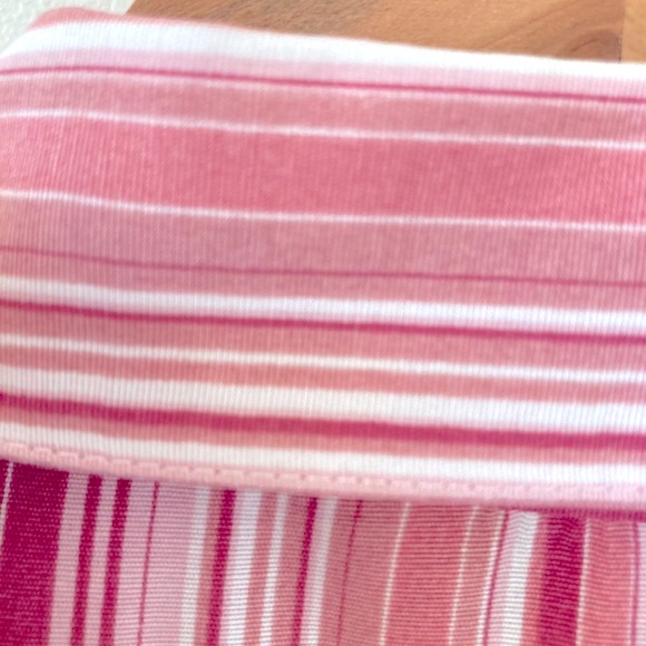 Bonmarche Women's Deadstock Vintage button Shirt blouse pink stripe UK Size 20 - Picture 8 of 12